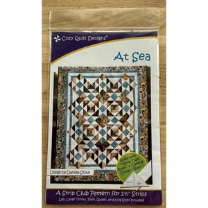 Quilt‎ Pattern by Cozy Quilt Designs AT SEA ~ A 2.5" Strip Club Pattern